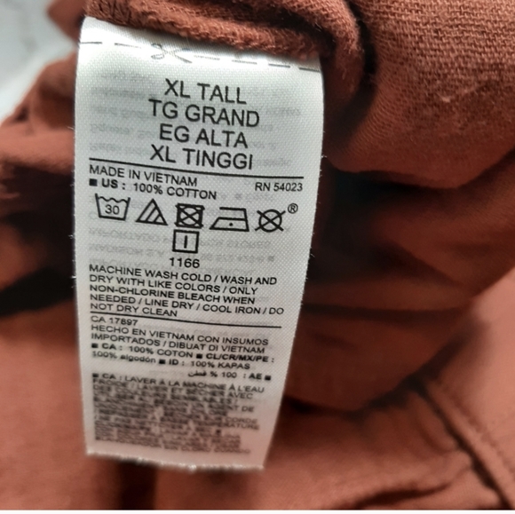 Old Navy Textured Ankle Cropped Pants in  Copper Moon Size XL Tall​ - Picture 4 of 4